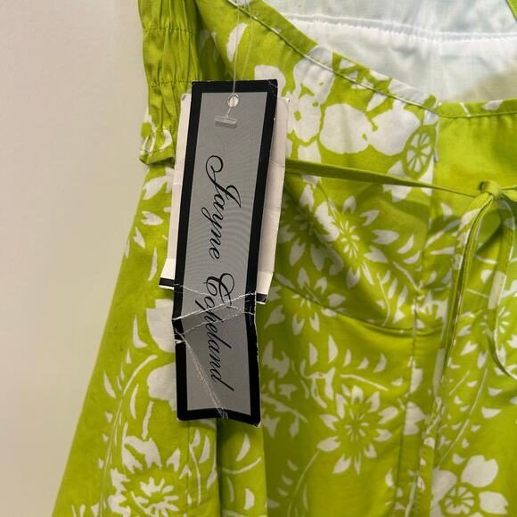 Jayne Copeland Green Floral Halter neck Vintage Dress Girls Size 8 - NWT - Picture 5 of 7